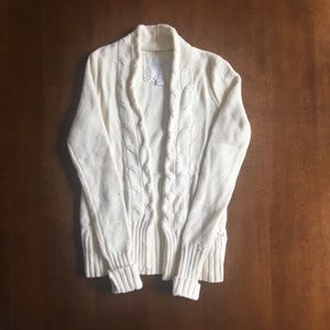 White Wool AE Cardigan